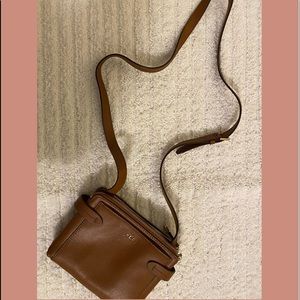 Ralph Lauren brown leather crossbody bag